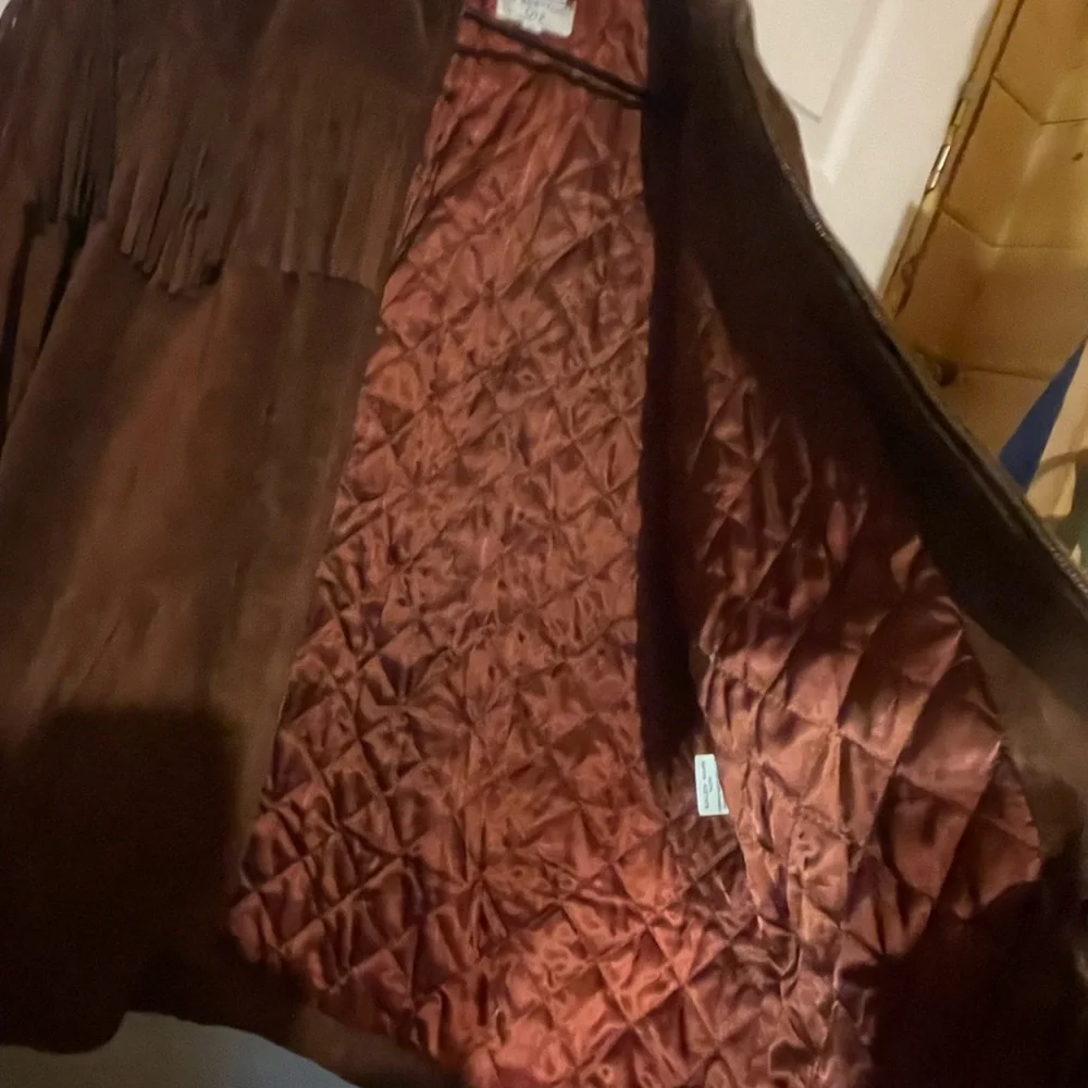 United Colours of Benetton “Save the Planet” vintage suede fringe jacket - Picture 8 of 12